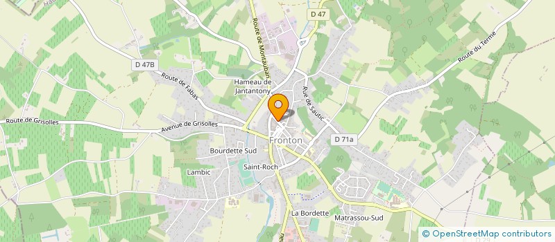 localisation de l'entreprise MONSIEUR ALAIN CASADO  FRONTON