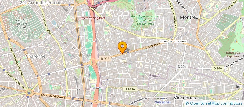 localisation de l'entreprise MONSIEUR ALAIN CASALINO à MONTREUIL