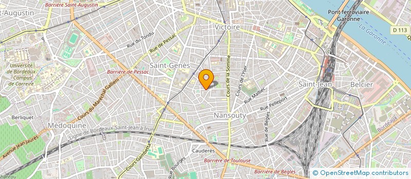 localisation de l'entreprise MONSIEUR ALAIN CASSAGNAU à BORDEAUX