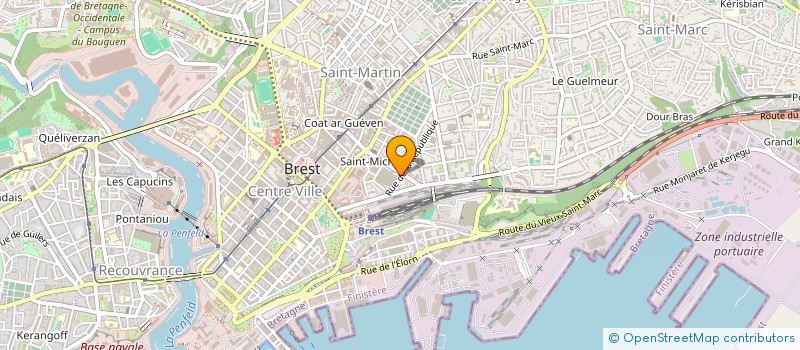 localisation de l'entreprise MONSIEUR ALAIN CASTEL  BREST