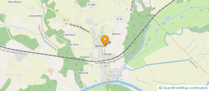localisation de l'entreprise MONSIEUR ALAIN CASTILLON à SAUBUSSE