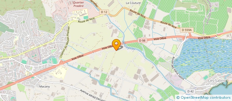 localisation de l'entreprise MONSIEUR ALAIN CATUREGLI  HYERES