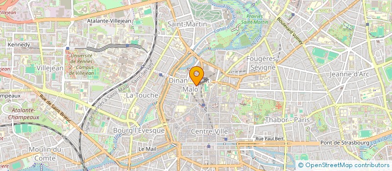 localisation de l'entreprise MONSIEUR ALAIN CAUGANT  RENNES
