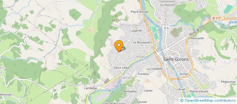 localisation de l'entreprise MONSIEUR ALAIN CAUMONT  SAINT-GIRONS