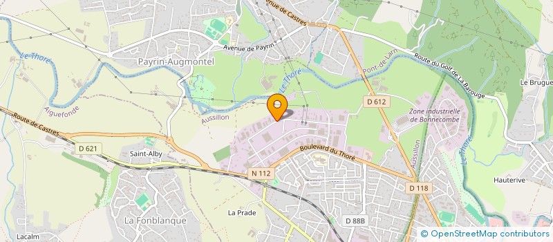 localisation de l'entreprise MONSIEUR ALAIN CAUQUIL  AUSSILLON