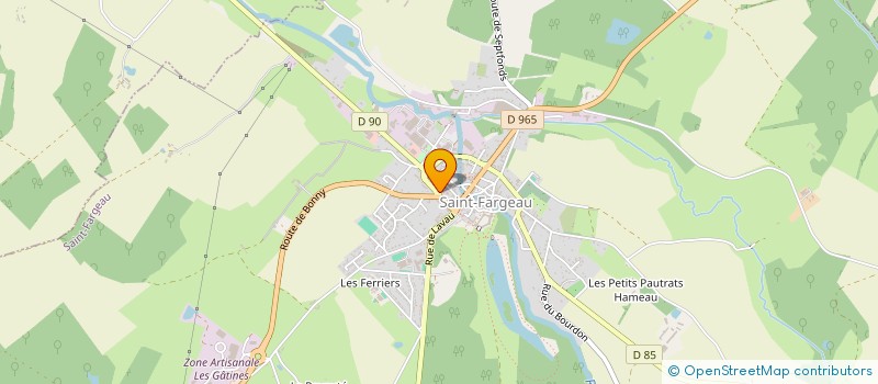 localisation de l'entreprise MONSIEUR ALAIN CAVELOT à SAINT FARGEAU