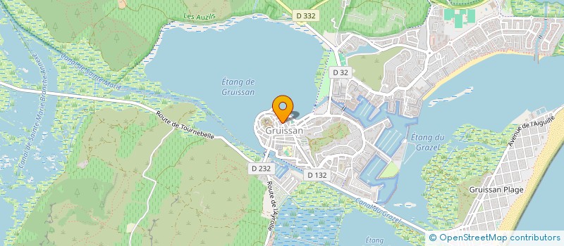 localisation de l'entreprise MONSIEUR ALAIN CAVERIVIERE  GRUISSAN