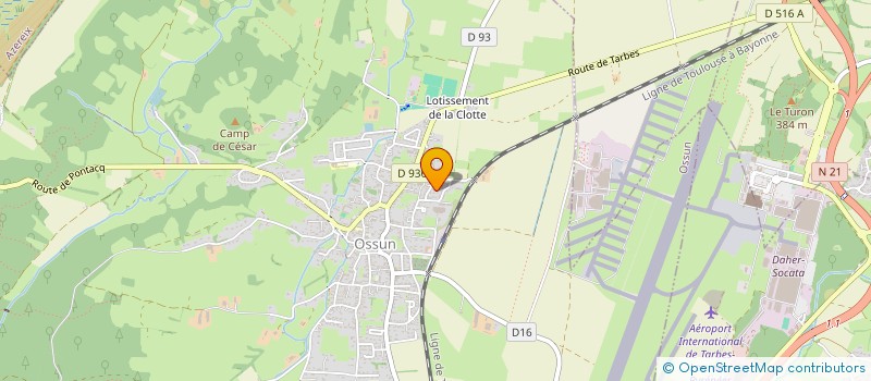 localisation de l'entreprise MONSIEUR ALAIN CAZABAT  OSSUN