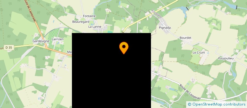 localisation de l'entreprise MONSIEUR ALAIN CAZALIS à GABARRET