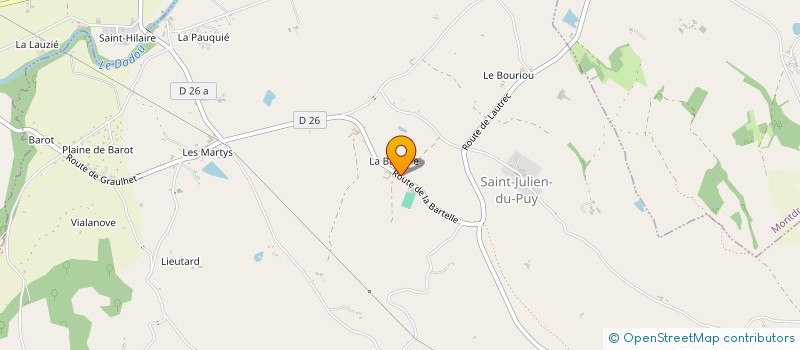 localisation de l'entreprise MONSIEUR ALAIN CAZALS  LAUTREC