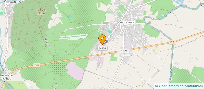 localisation de l'entreprise MONSIEUR ALAIN CAZAUBON  ARGELIERS