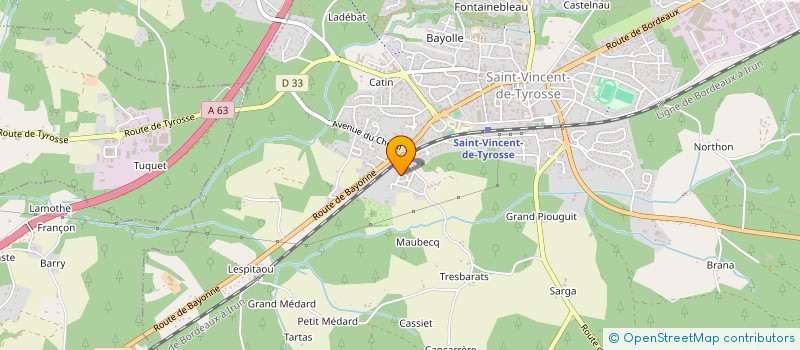 localisation de l'entreprise MONSIEUR ALAIN CAZAUX à JOSSE