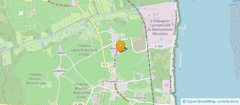 localisation de l'entreprise MONSIEUR ALAIN CAZEAU  PAUILLAC