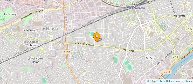 localisation de l'entreprise MONSIEUR ALAIN CEBE  ARGENTEUIL