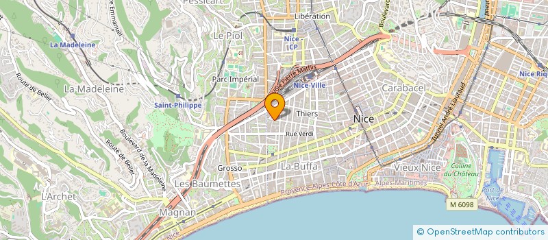 localisation de l'entreprise MONSIEUR ALAIN CECCHETTI  NICE