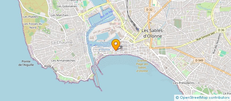 localisation de l'entreprise MONSIEUR ALAIN CHABOT à LES SABLES D'OLONNE