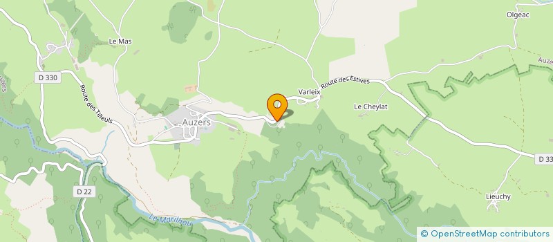 localisation de l'entreprise MONSIEUR ALAIN CHABRIER à AUZERS