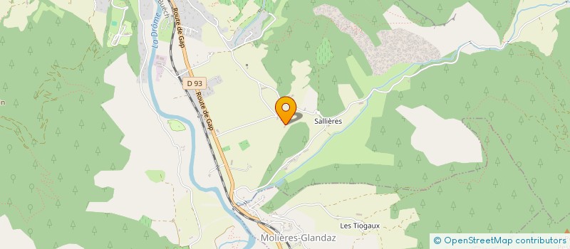 localisation de l'entreprise MONSIEUR ALAIN CHABUEL  DIE