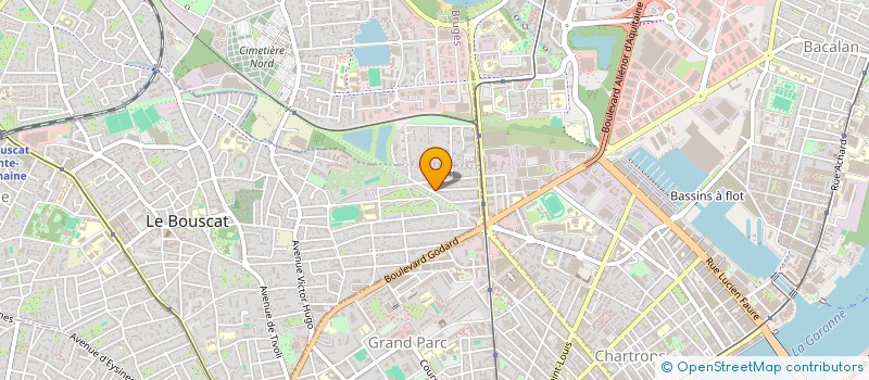 localisation de l'entreprise MONSIEUR ALAIN CHAGNEAU  LE BOUSCAT