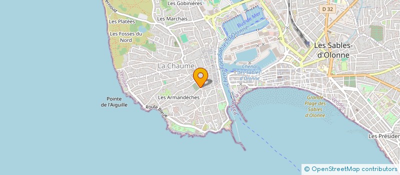 localisation de l'entreprise MONSIEUR ALAIN CHAIGNEAU à LES SABLES D'OLONNE