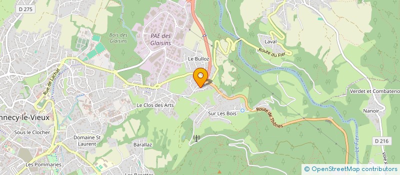 localisation de l'entreprise MONSIEUR ALAIN CHALMAS  ANNECY