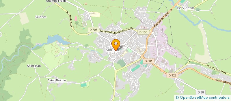 localisation de l'entreprise MONSIEUR ALAIN CHAMBON à MAURIAC