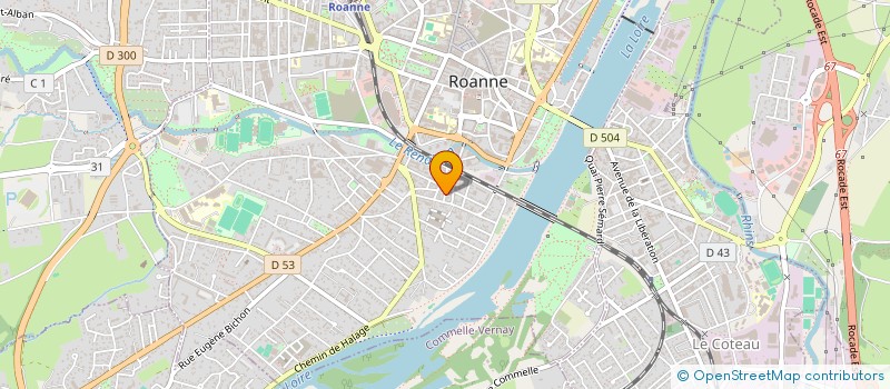 localisation de l'entreprise MONSIEUR ALAIN CHAMBOST  ROANNE