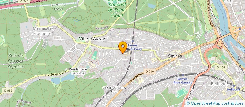 localisation de l'entreprise MONSIEUR ALAIN CHAMPAGNE  VILLE-D'AVRAY