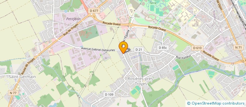 localisation de l'entreprise MONSIEUR ALAIN CHAMPAGNE  ROSIERES-PRES-TROYES