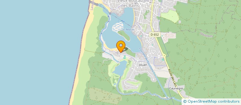 localisation de l'entreprise MONSIEUR ALAIN CHAMPEAUX  SOUSTONS