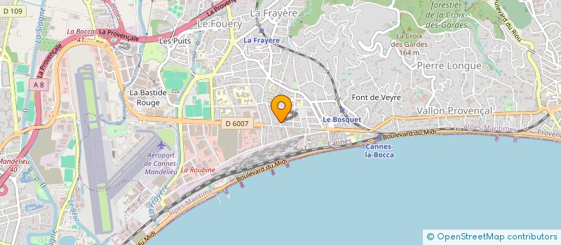 localisation de l'entreprise MONSIEUR ALAIN CHAMPOT à CANNES