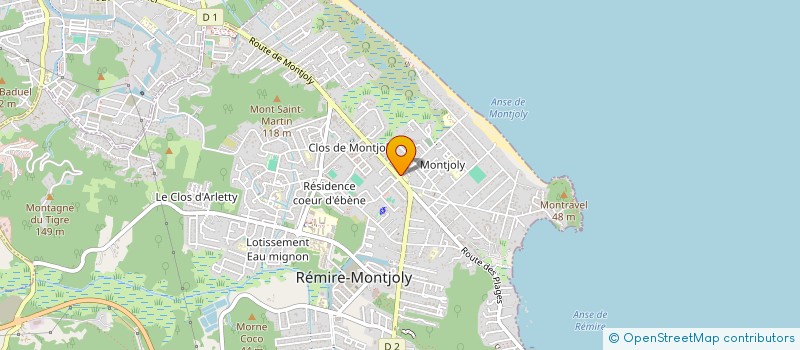 localisation de l'entreprise MONSIEUR ALAIN CHANG  REMIRE-MONTJOLY