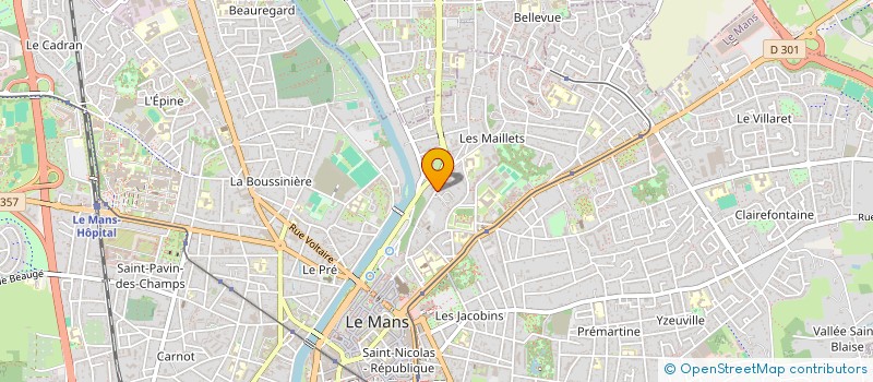 localisation de l'entreprise MONSIEUR ALAIN CHANSON à LE MANS