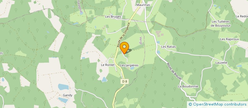 localisation de l'entreprise MONSIEUR ALAIN CHANTEGREILH  VERGT