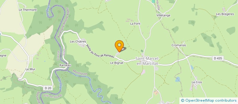 localisation de l'entreprise MONSIEUR ALAIN CHANUDET  MAZIRAT