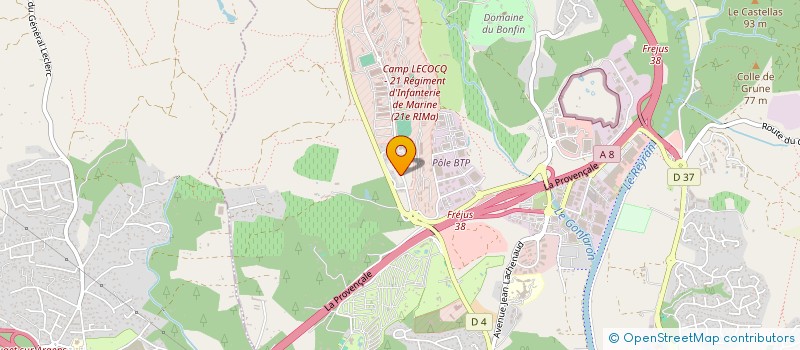 localisation de l'entreprise MONSIEUR ALAIN CHAPET à FREJUS