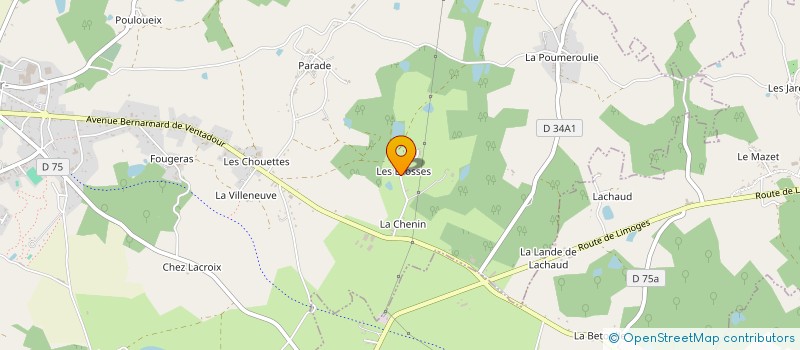 localisation de l'entreprise MONSIEUR ALAIN CHAPUT à ORADOUR-SUR-VAYRES