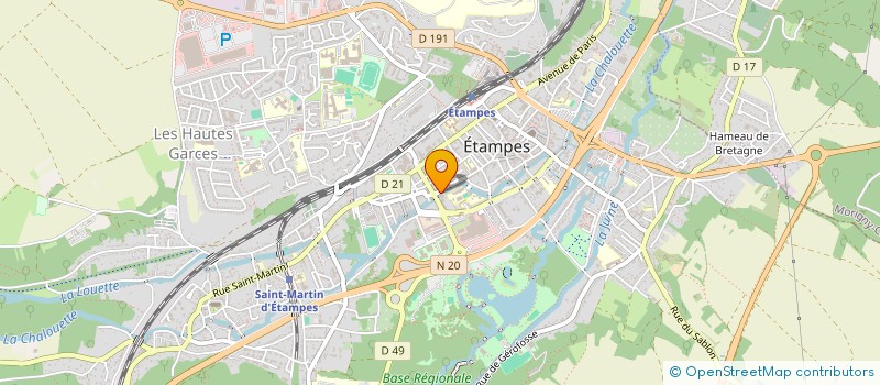 localisation de l'entreprise MONSIEUR ALAIN CHARBONNIER  ETAMPES