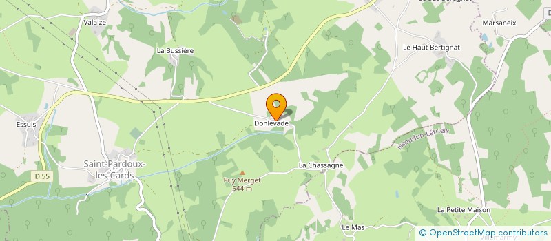 localisation de l'entreprise MONSIEUR ALAIN CHARLES à SAINT-PARDOUX-LES-CARDS