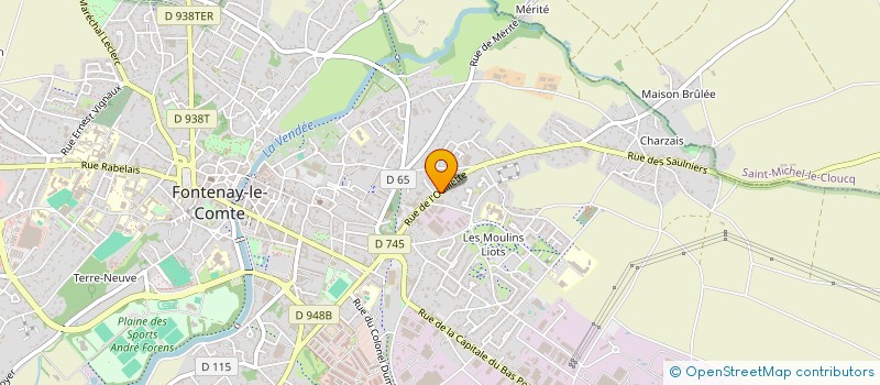 localisation de l'entreprise MONSIEUR ALAIN CHARLET  FONTENAY-LE-COMTE