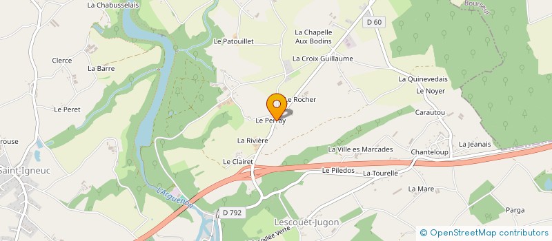 localisation de l'entreprise MONSIEUR ALAIN CHARLOT  JUGON-LES-LACS