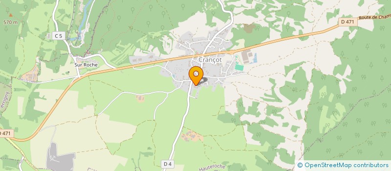 localisation de l'entreprise MONSIEUR ALAIN CHARMIER  HAUTEROCHE