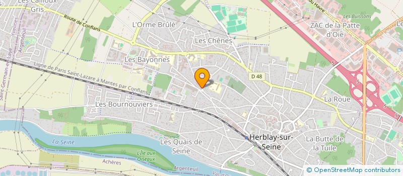 localisation de l'entreprise MONSIEUR ALAIN CHARON  HERBLAY-SUR-SEINE