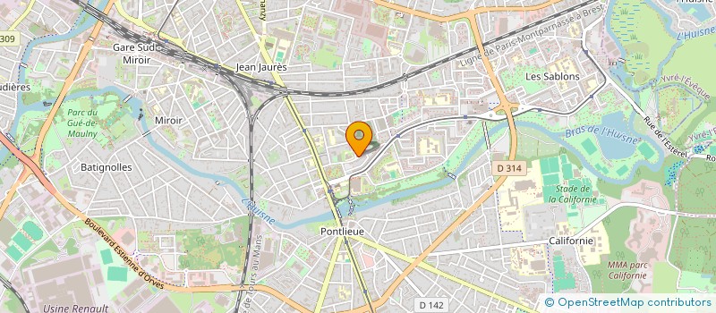 localisation de l'entreprise MONSIEUR ALAIN CHARONNAT  LE MANS