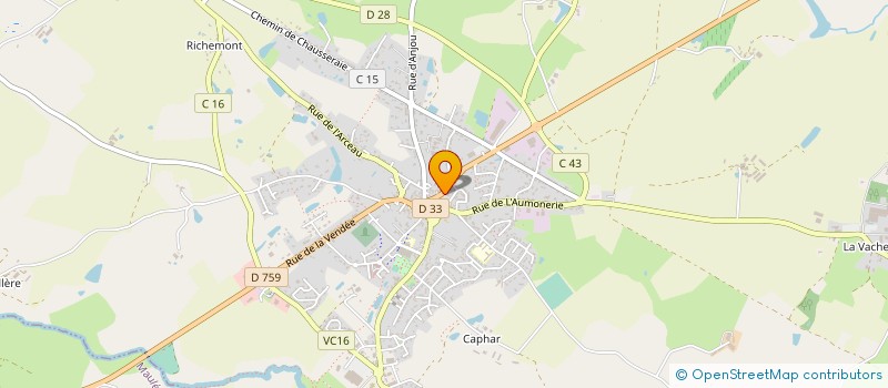 localisation de l'entreprise MONSIEUR ALAIN CHARPENTIER à NUEIL-LES-AUBIERS