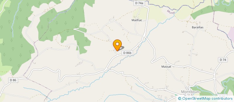 localisation de l'entreprise MONSIEUR ALAIN CHARRIA à MONTBRUN-BOCAGE