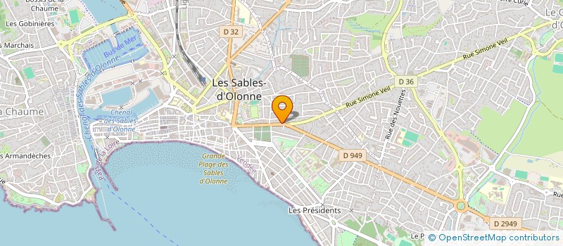 localisation de l'entreprise MONSIEUR ALAIN CHARRIER à LES SABLES D'OLONNE