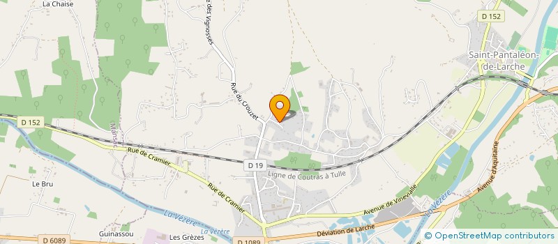 localisation de l'entreprise MONSIEUR ALAIN CHASTIN  SAINT-PANTALEON-DE-LARCHE