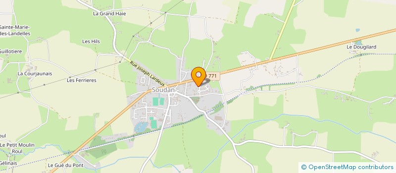 localisation de l'entreprise MONSIEUR ALAIN CHATAIGNER à SOUDAN