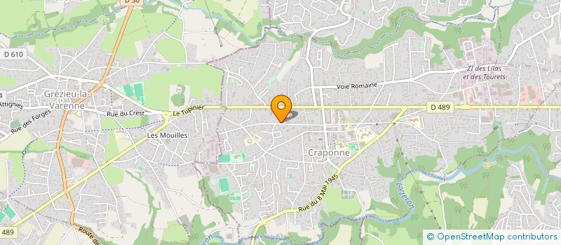 localisation de l'entreprise MONSIEUR ALAIN CHATEAU  CRAPONNE